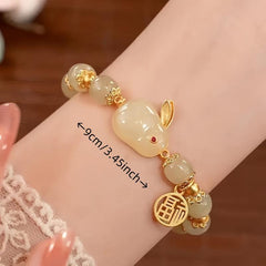 Jade Rabbit Agate Bracelet - Perfect Gift for Your Girlfriend's Mom