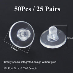 Earring Backs With Pad Replacement Safety Clutch for Drop Ears Studs Fishhook