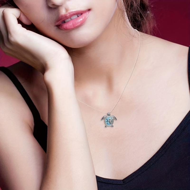 Turtle Necklace Parent child Turtle Pendant Necklace Charm Women's Necklace