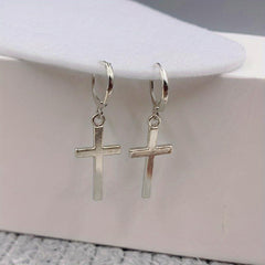Cross Stud Earrings Punk Style