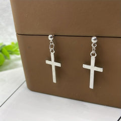 Cross Stud Earrings Punk Style