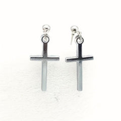 Cross Stud Earrings Punk Style