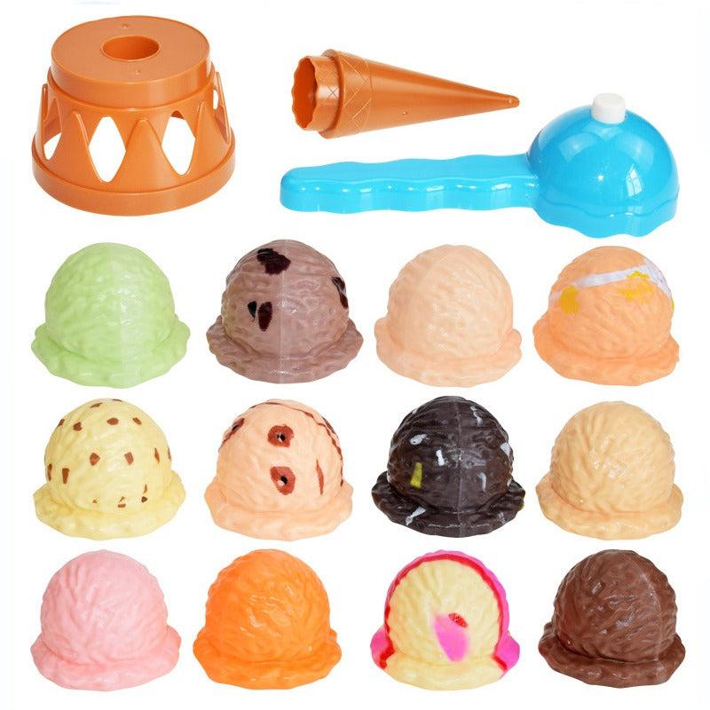 Kids Ice Cream Stack Up Pretend Play Toy