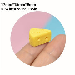 4pcs Simulation Triangle Cheese Cake Resin Accessories