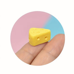 4pcs Simulation Triangle Cheese Cake Resin Accessories