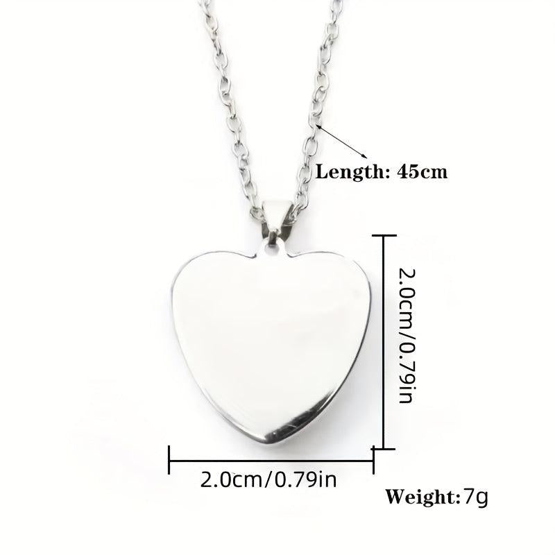 Deer Animal Heart Pendant Necklace - Lovely Necklace Toy Gift