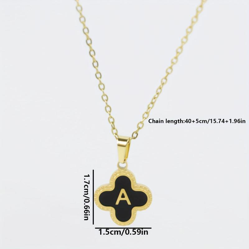 European American M Necklace High-end Clover Pendant Collarbone Chain