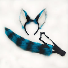 Beast Ear Plush Headwear Tail Set Unisex Cosplay Accessories