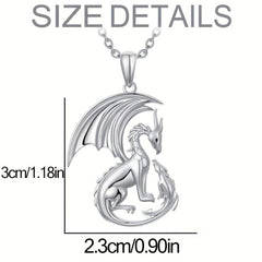 Parent Child Dragon Pendant Necklace Mother's Gift