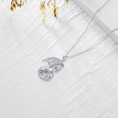 Parent Child Dragon Pendant Necklace Mother's Gift