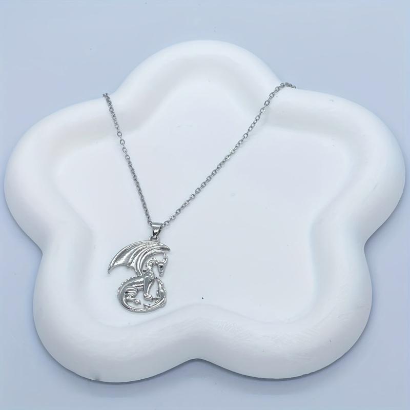 Parent Child Dragon Pendant Necklace Mother's Gift