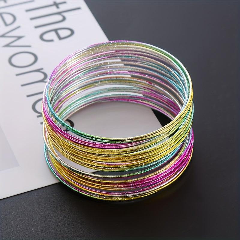 Bohemian Style Stackable Bracelets: Hip Hop Accessories For Women