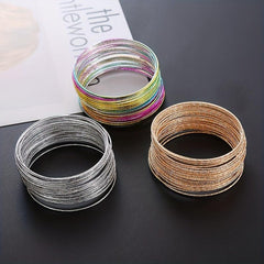 Bohemian Style Stackable Bracelets: Hip Hop Accessories For Women