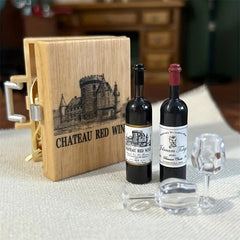 Toy House Accessories Food Play Children's Play House Toys Red Wine Box Set