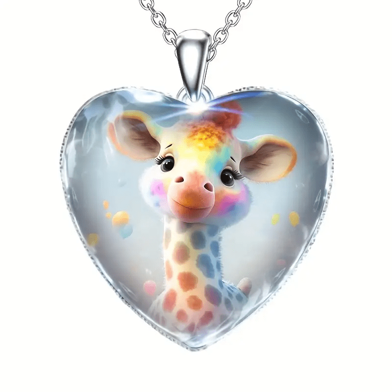 Giraffe Pendant Necklace Toy For Kids and Adults