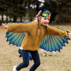 Eagle Bird Wings Costumes For Kids Parrot Dress Up Boys Girls Party Favors