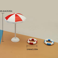 Doll House Mini Play Set with Swimming Pool & More - Ideal for Kids
