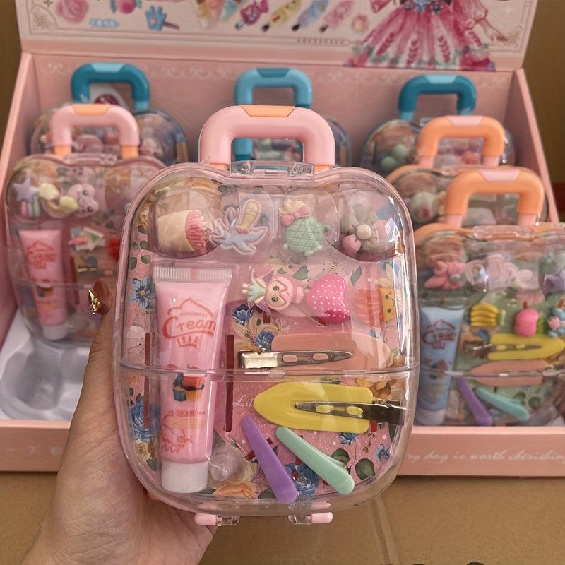 Princess Luggage & Hair Accessories Set with Jewelry Box