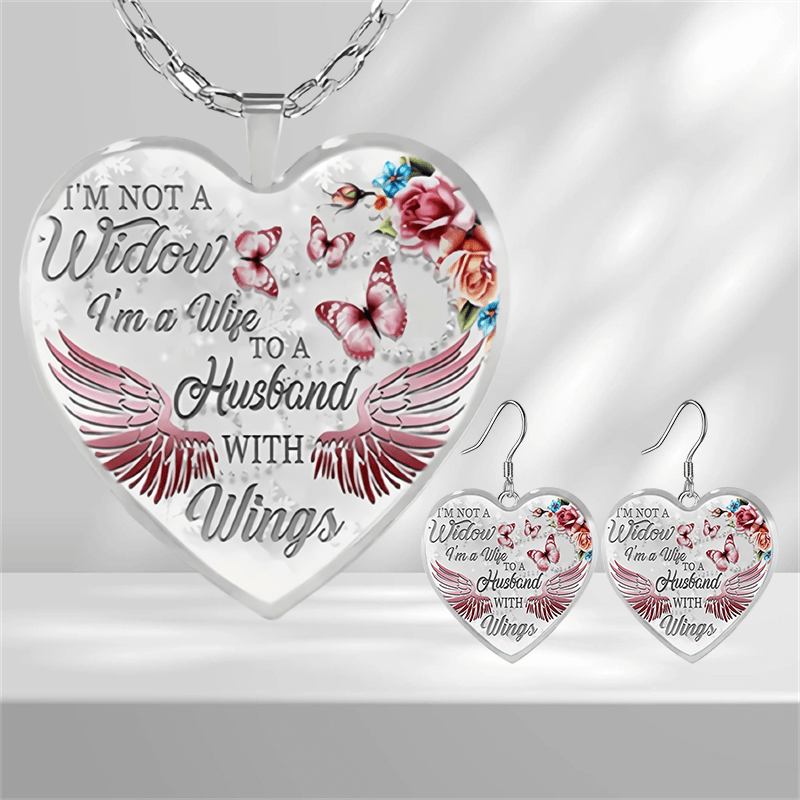 Butterfly Wing Glass Pendant Earrings - Party Gift for Girls