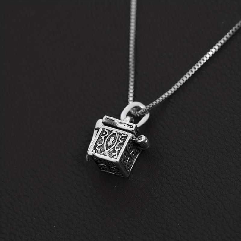 Vintage Flower Urn Necklace For Ashes Memorial Locket Pendant Keepsake