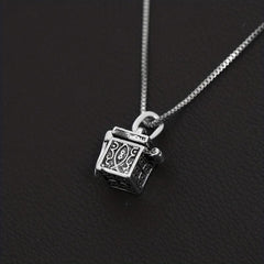 Vintage Flower Urn Necklace For Ashes Memorial Locket Pendant Keepsake