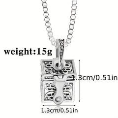 Vintage Flower Urn Necklace For Ashes Memorial Locket Pendant Keepsake