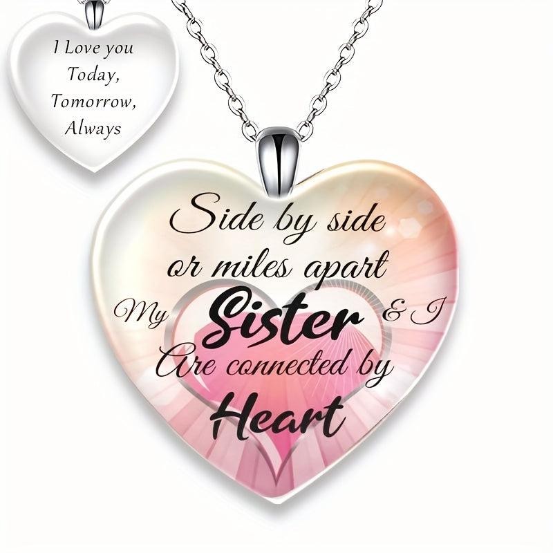 Love Crystal Rose Pattern Pendant Necklace For Children