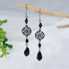 Water Drop Gemstone Rhinestone Earrings Set For Women