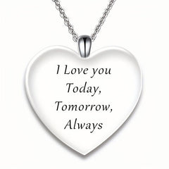 Love Crystal Butterfly Pendant Necklace Kids Daughters Gift