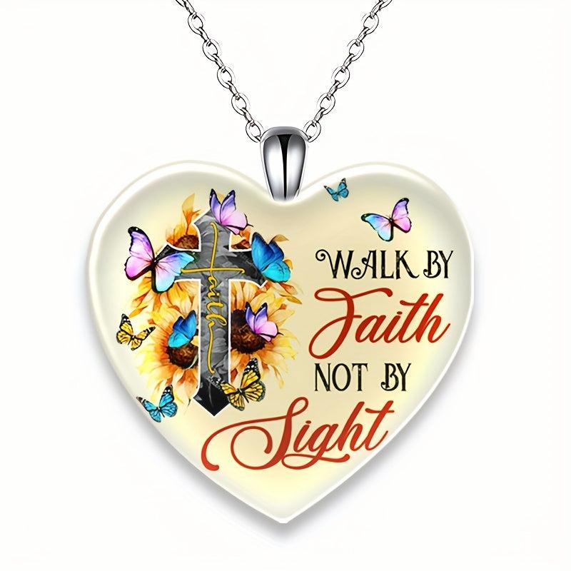 Love Crystal Butterfly Pendant Necklace Kids Daughters Gift