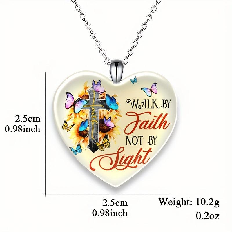 Love Crystal Butterfly Pendant Necklace Kids Daughters Gift