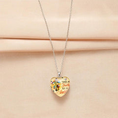 Love Crystal Butterfly Pendant Necklace Kids Daughters Gift