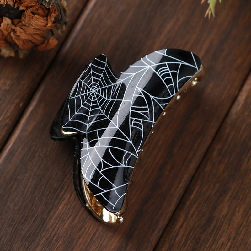 Halloween Spider Web Clip Gas Hair Clip