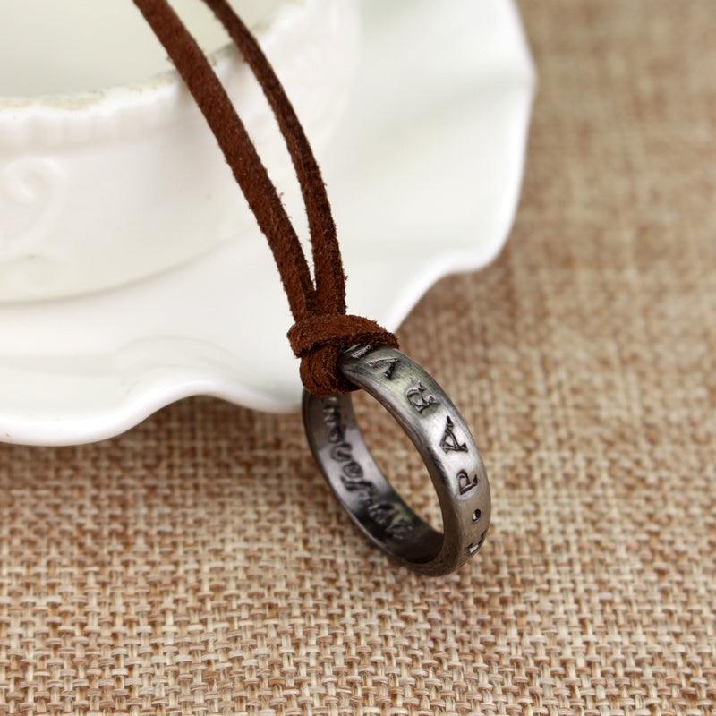 Vintage Style Ring Pendant Necklace