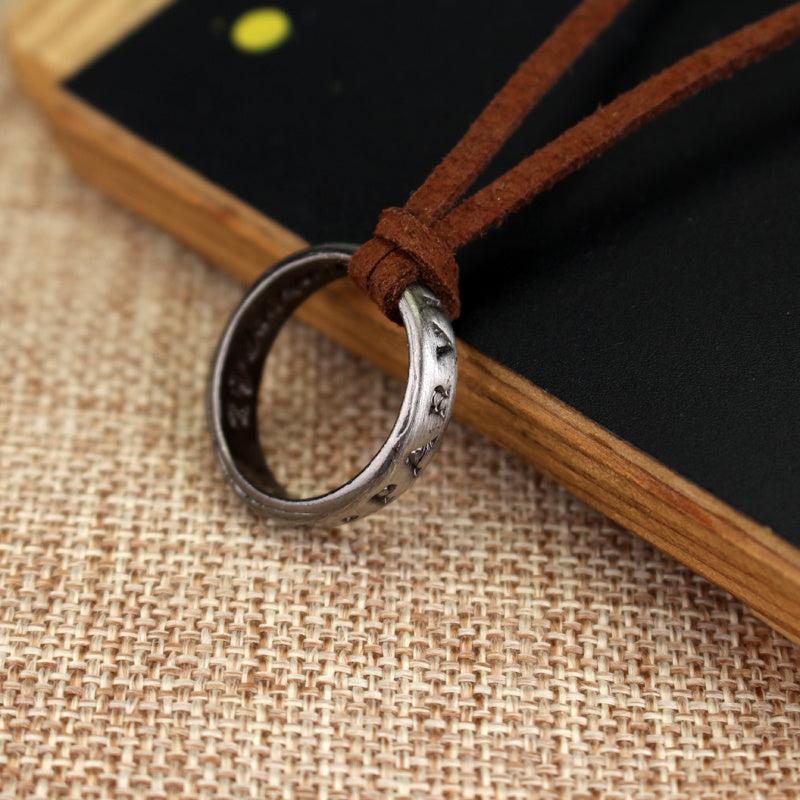Vintage Style Ring Pendant Necklace