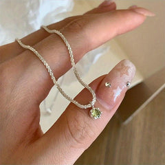 Rhinestone Sparkling Necklace Collar Chain Halloween Gift For Her