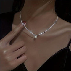 Rhinestone Sparkling Necklace Collar Chain Halloween Gift For Her