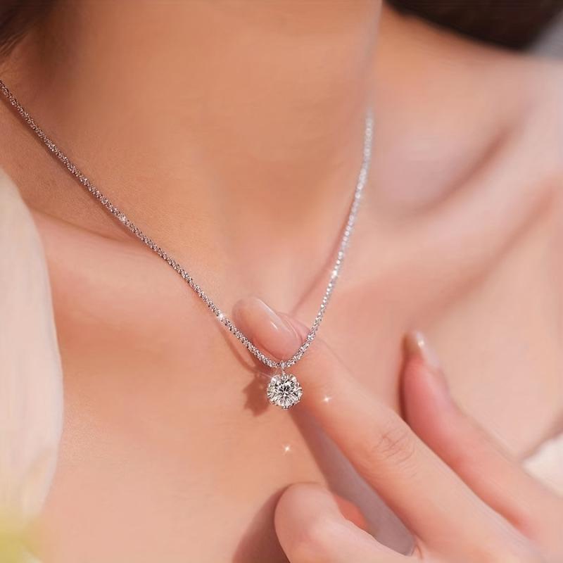 Rhinestone Sparkling Necklace Collar Chain Halloween Gift For Her
