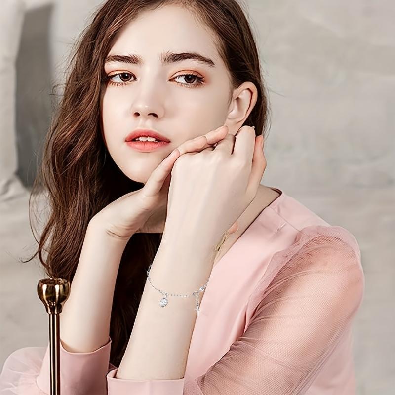 Silvery Cross Bracelet for Women