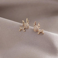 Christmas Deer Stud Earrings Set