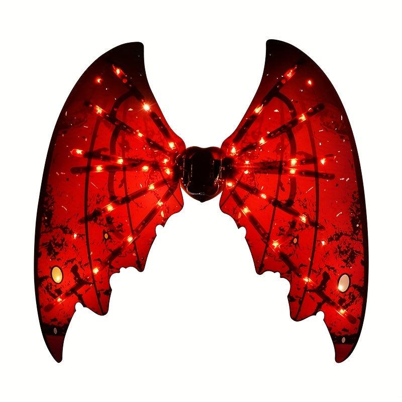 LED Angel Wings Sparkly Demon Flapping Costumes Halloween Cosplay