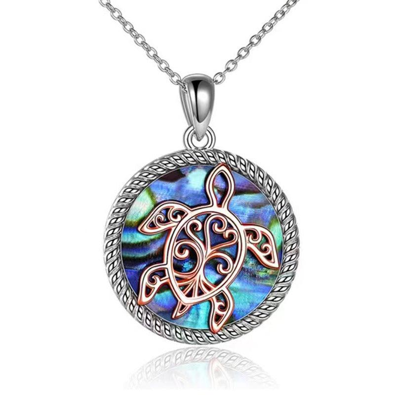 Seashell Turtle Heart Pendant Necklace Gift Jewelry For Girls