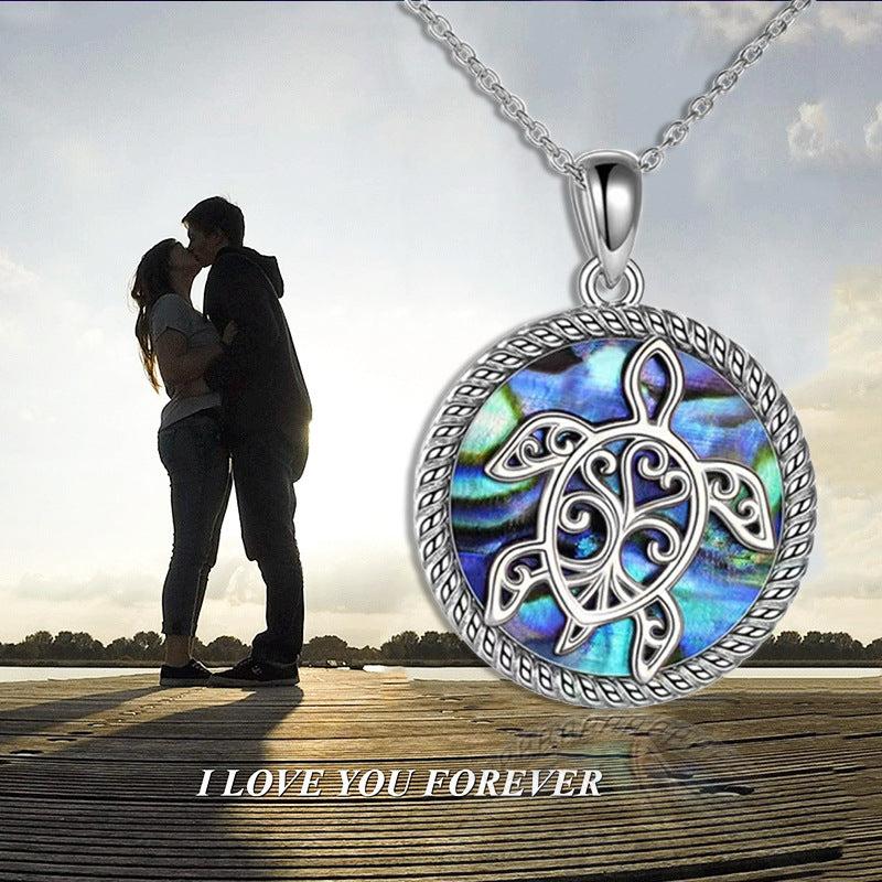 Seashell Turtle Heart Pendant Necklace Gift Jewelry For Girls