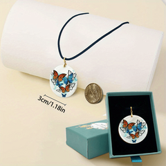 Creative Butterflies Pendant Necklace Chain for Halloween Christmas Party