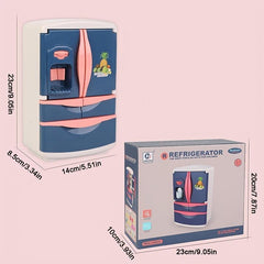 Kids Refrigerator Play Set With Fog Music & Lights
