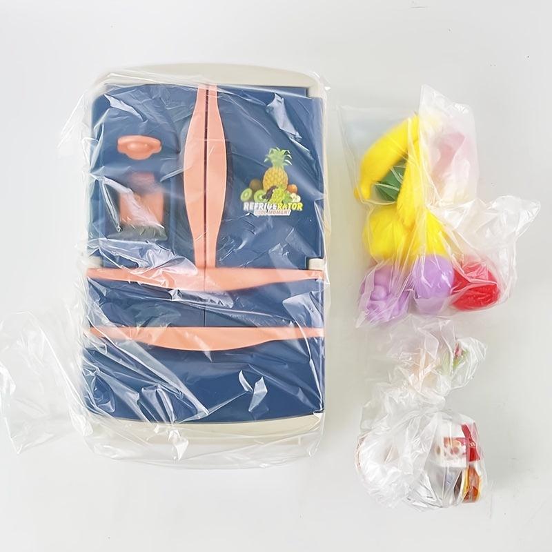Kids Refrigerator Play Set With Fog Music & Lights
