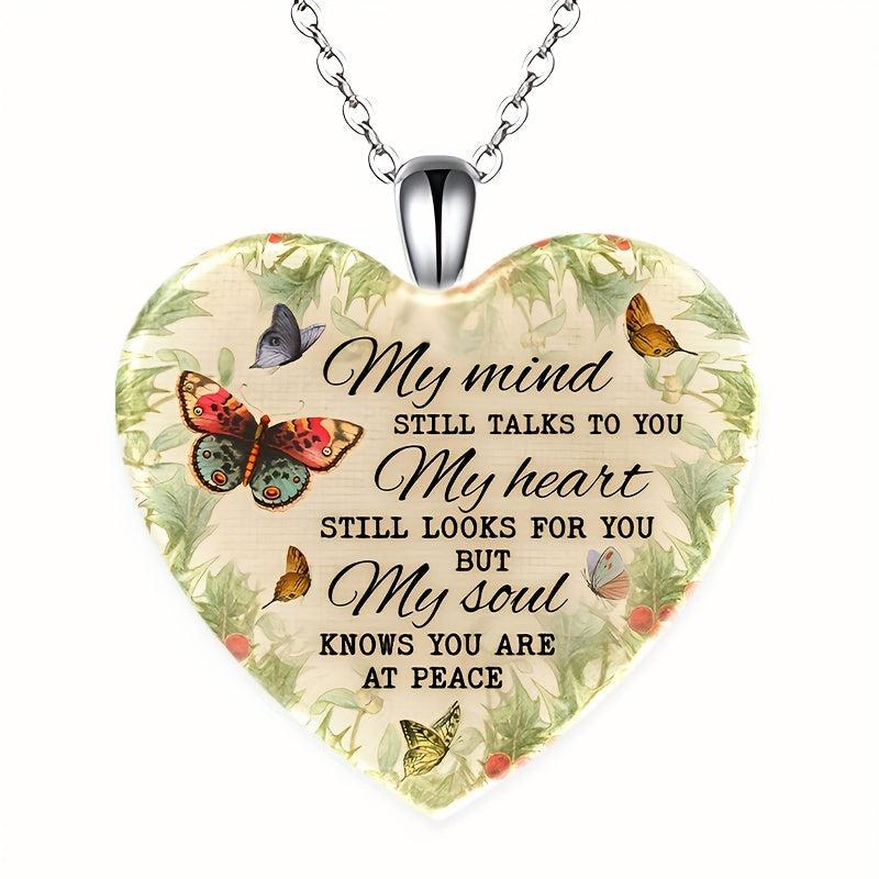 Crystal Pendant Necklace Butterfly English Birthday Gift