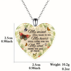 Crystal Pendant Necklace Butterfly English Birthday Gift