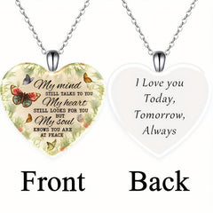 Crystal Pendant Necklace Butterfly English Birthday Gift