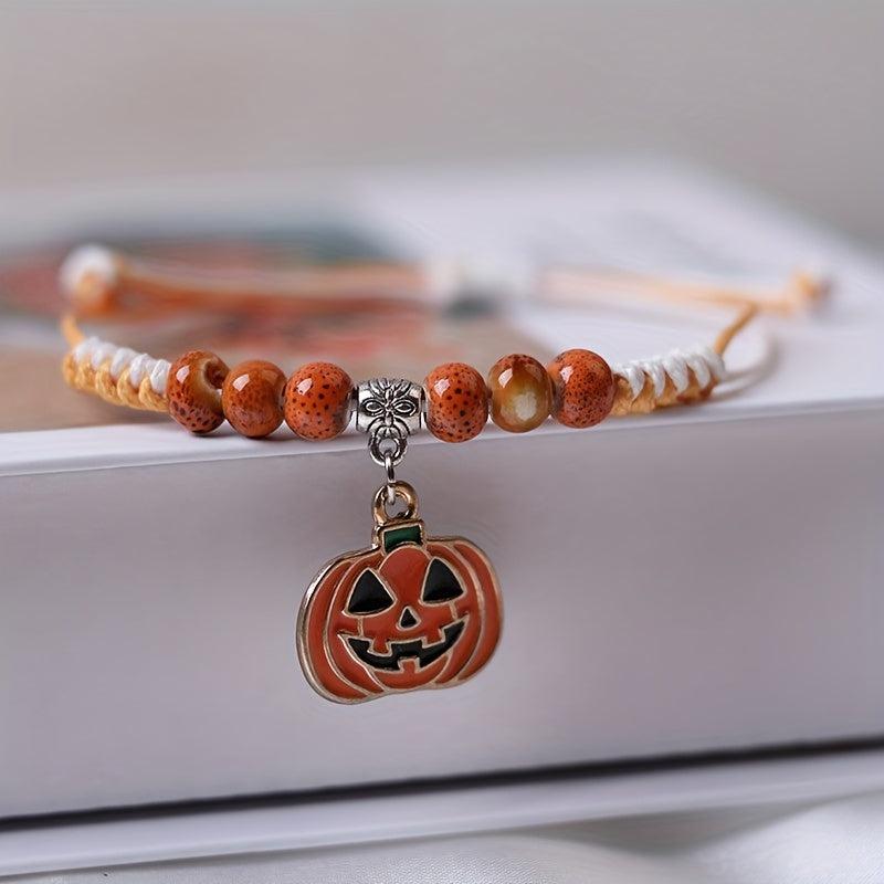 Pumpkin Bracelet Woven Ceramic Jewelry Gift Bracelet